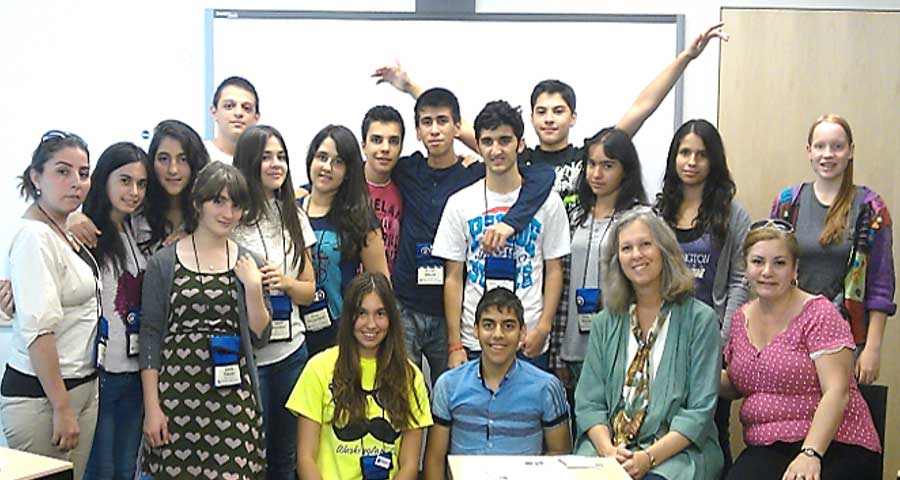 Dr. Gottlieb with students from Azerbaijan, 2013